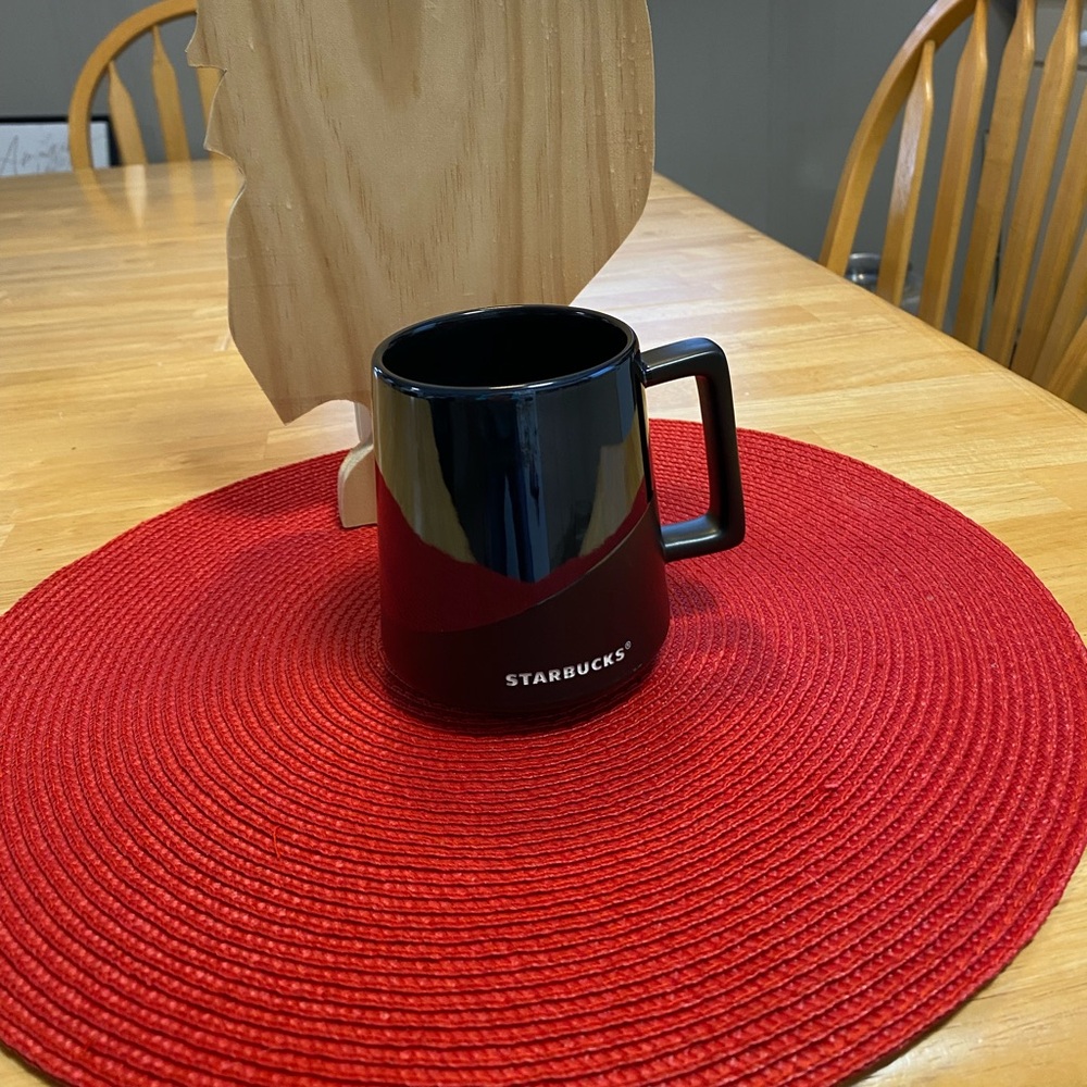 Starbucks Black Ceramic Mug